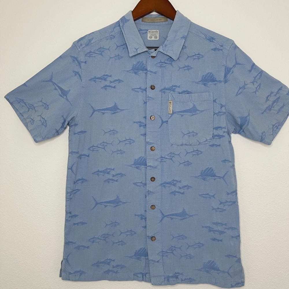Columbia River Lodge men short sleeves shirt size M